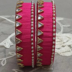 Shubh Gulabi Aari Bangles